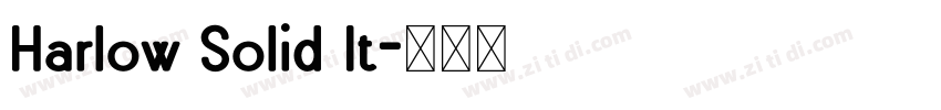Harlow Solid It字体转换
